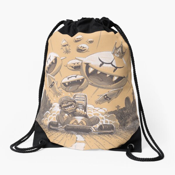 Kart race Drawstring Bag
