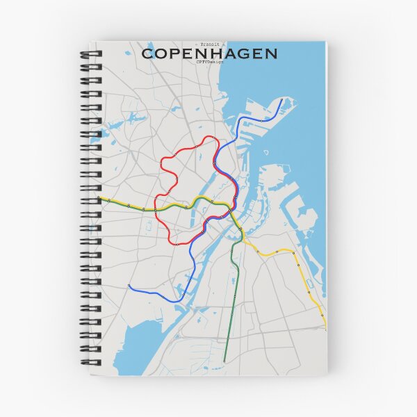 Item preview, Copenhagen Transit Map designed and sold by CPTVDesign.