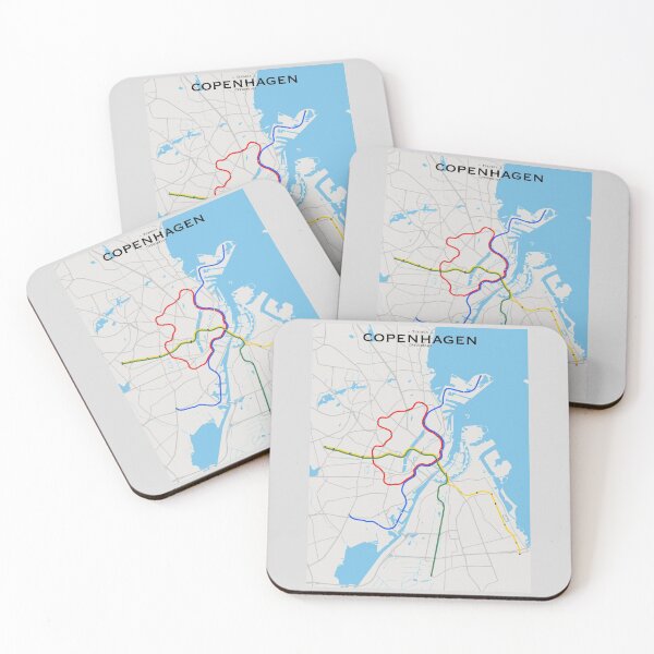 Item preview, Copenhagen Transit Map designed and sold by CPTVDesign.