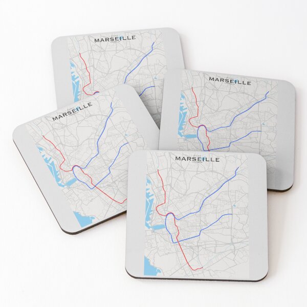 Item preview, Marseille Transit Map designed and sold by CPTVDesign.