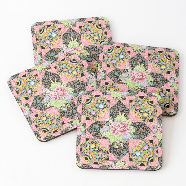 Item preview, Retro Nouveau Patchwork designed and sold by PatriciaSheaDesigns.