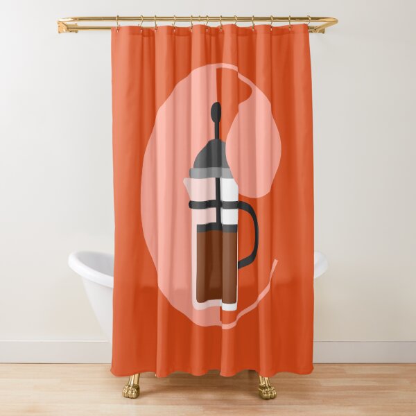 C is for Coffee Shower Curtain