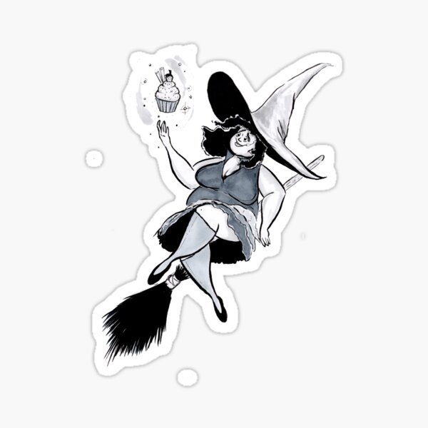 Item preview, A Witch and her Cupcake designed and sold by TorchAndBrush.
