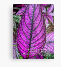 He is their help and their shield..... Metal Print