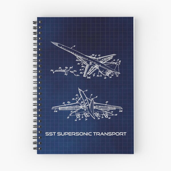 Item preview, SST Airplane Patent Print- Aviation Decor,Aviation Patent,SST Patent,SST Blueprint, STEM Poster  (Blueprint Blue) designed and sold by Gizmo68.