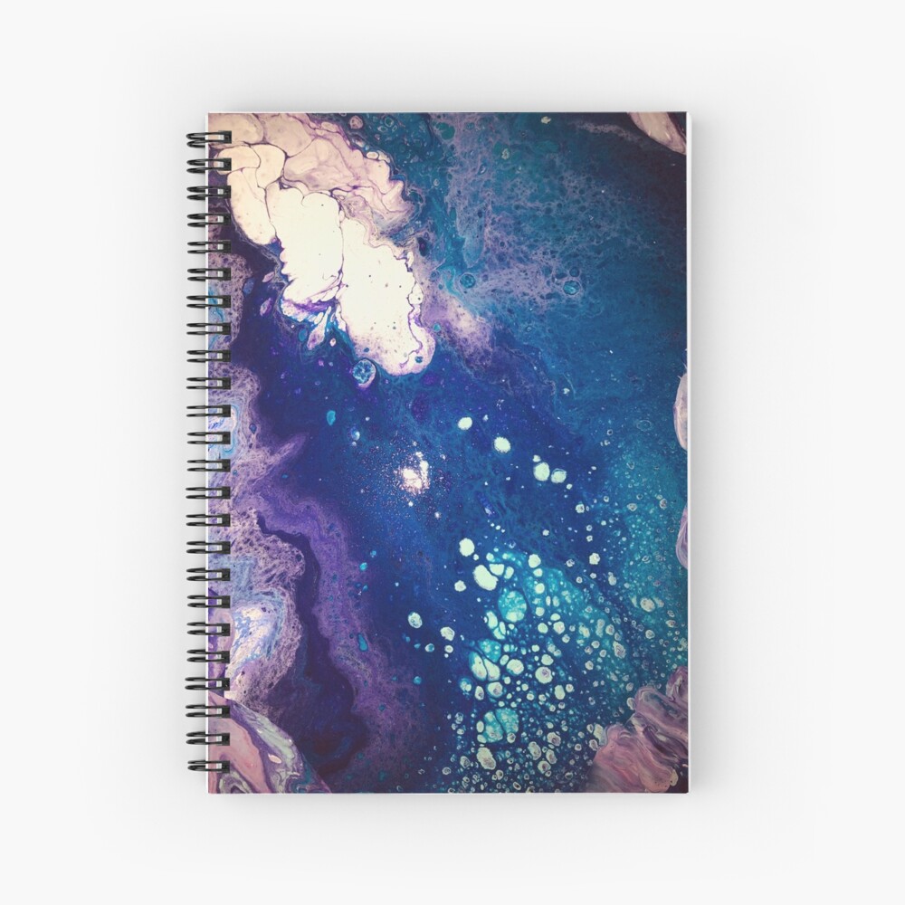 Acrylic Pour Spiral Notebook