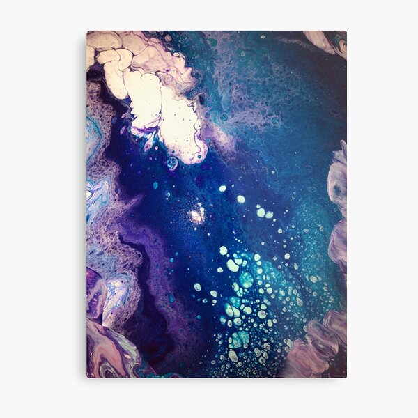 Acrylic Pour Metal Print