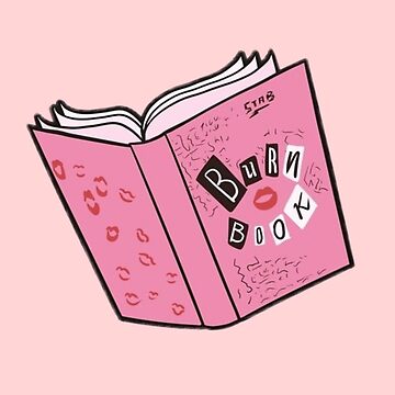 Burn Book Sticker for Sale by HorTiny