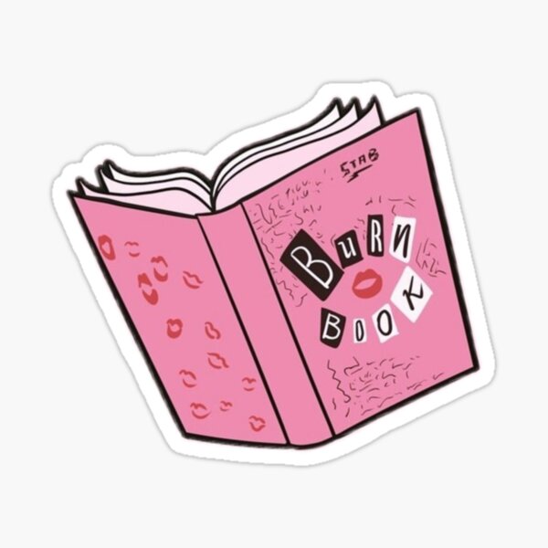 Burn Book Sticker for Sale by Gina Guccione