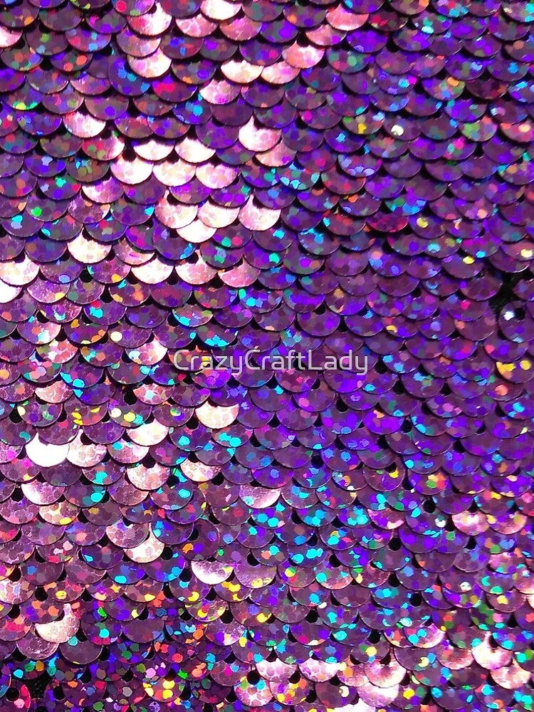 Brilliant Purple Sequins by CrazyCraftLady