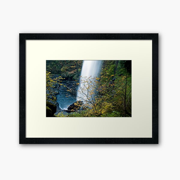 Item preview, Fall Colors obscuring the North Falls at Silver Falls State Park designed and sold by OrPhotoJohn.