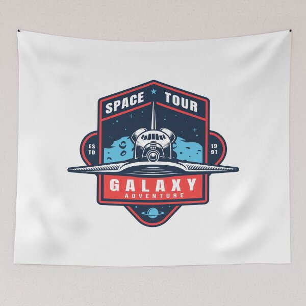 Item preview, Retro Skull Space Tour Galaxy Adventure Estd. 1991 designed and sold by RetroSkullArt.