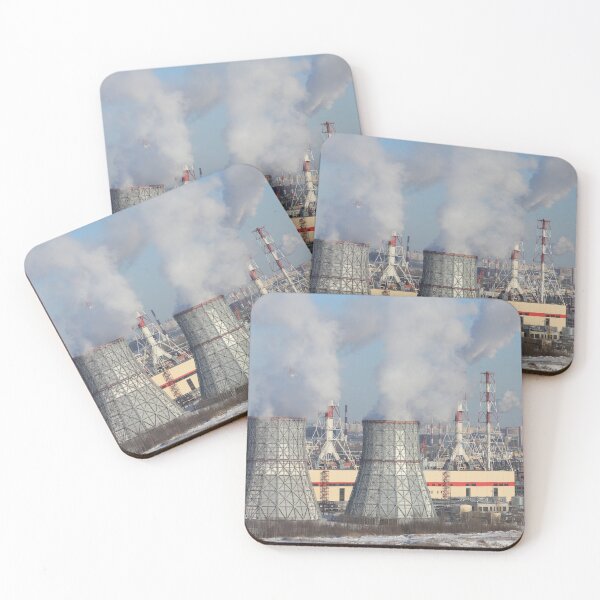 Item preview, thermal power plant cooling tower in the foreground designed and sold by mrivserg.