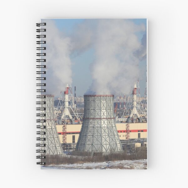 Item preview, thermal power plant cooling tower in the foreground designed and sold by mrivserg.