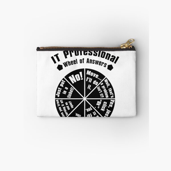 Item preview, IT professional Wheel of answers funny quotes  designed and sold by WeeTee.