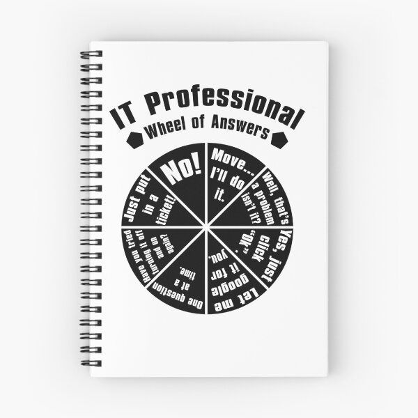 Item preview, IT professional Wheel of answers funny quotes  designed and sold by WeeTee.