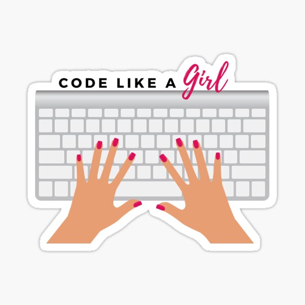 Code Like a Girl Sticker