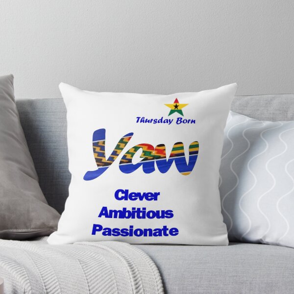 Item preview, Thursday Born Ghanaian Male Name 'Yaw' in blue designed and sold by WhoWeAre.