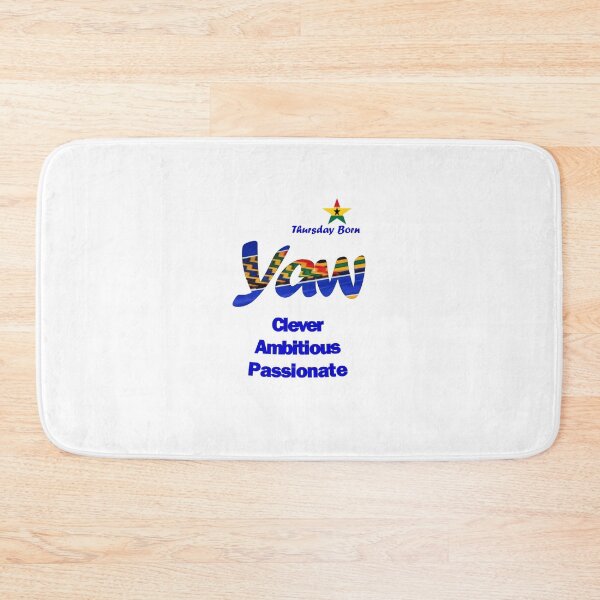 Item preview, Thursday Born Ghanaian Male Name 'Yaw' in blue designed and sold by WhoWeAre.