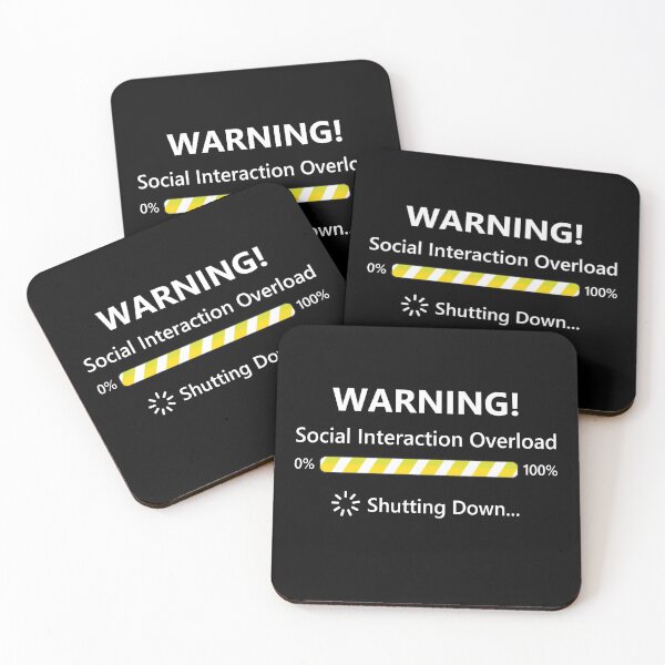 Item preview, Social Interaction Overload Funny Introverts designed and sold by CreatrixGraphix.