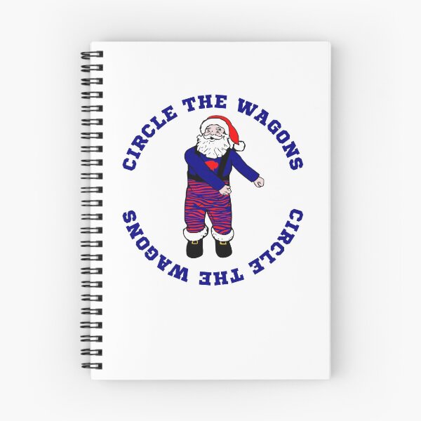 Item preview, Bills Mafia Christmas Dancing Santa Circle the Wagons designed and sold by LaurenElin.