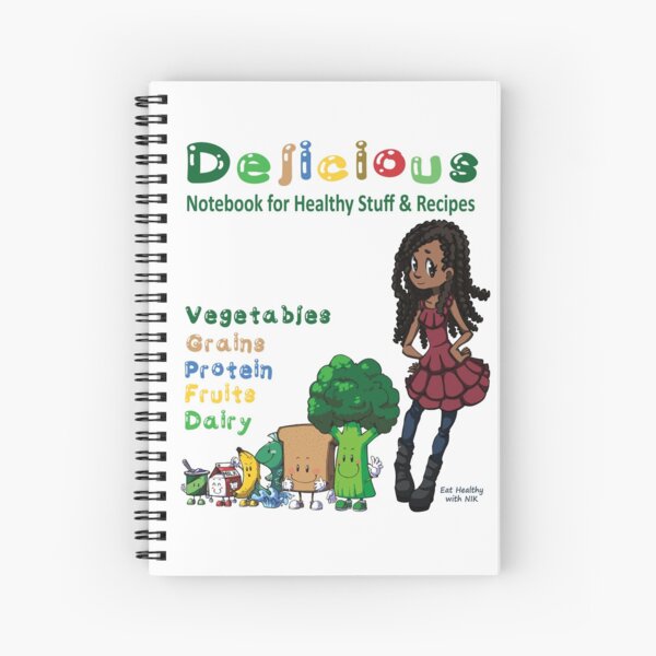 Delicious Notebook For Healthy Stuff and Recipes Spiral Notebook