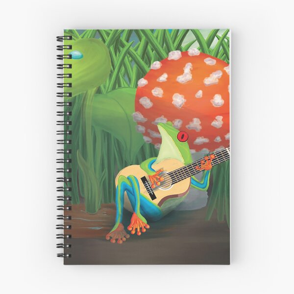 Item preview, Singing green frog in a mushroom designed and sold by Brushes with Nature.