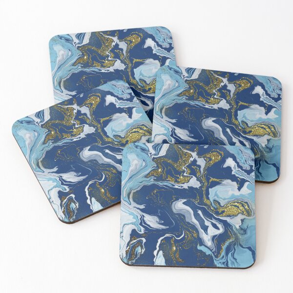 Item preview, Gold and blue marble designed and sold by Stella  Tiit.
