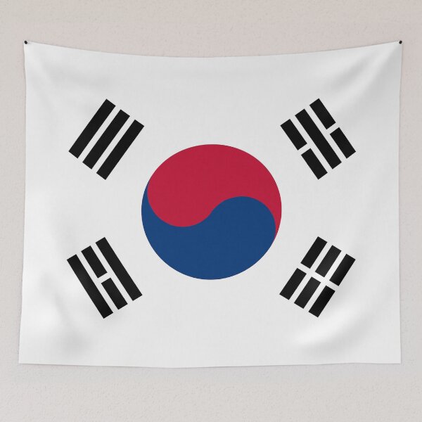 Item preview, South Korea Flag Gifts, Masks, Stickers & Products (GF) designed and sold by mpodger.