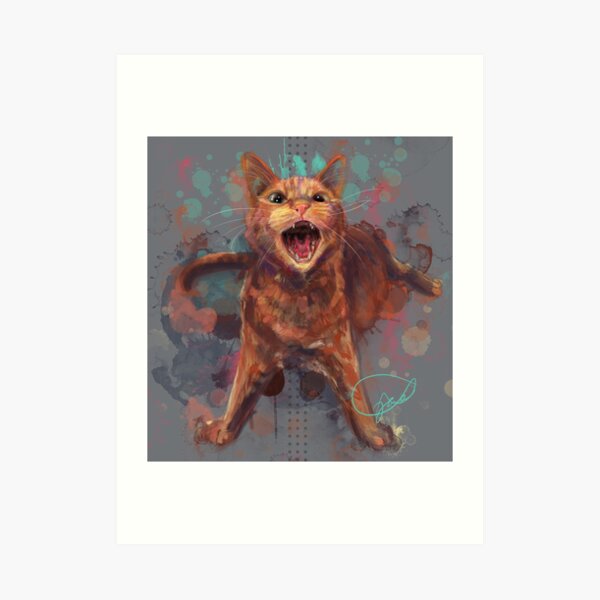 Project Caturday - Phineas Art Print