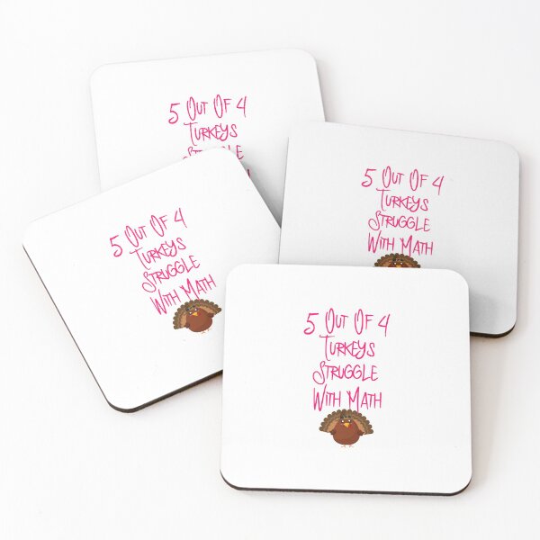 Item preview, 5 Out Of 4 Turkeys Struggle With Math Thanksgiving Holiday designed and sold by at85productions.