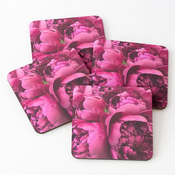Item preview, Hot pink peonies designed and sold by mille177.