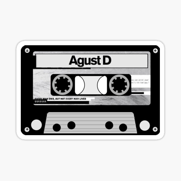 Agust D - Cassette Tape Sticker