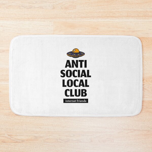 Item preview, ANTISOCIAL CLUB INTERNET FRIENDS FUNNY DESIGN designed and sold by ER-DESIGNS.