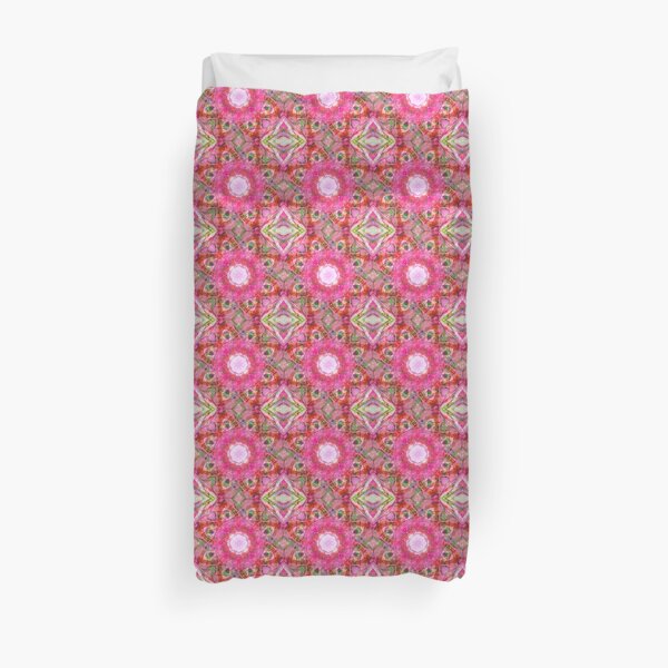 Pink Prep kaleidoscope Duvet Cover