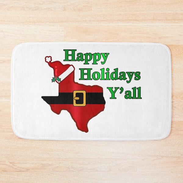Item preview, Happy Holiday Greetings from Texas Y'all - Christmas Santa designed and sold by originalsusie.