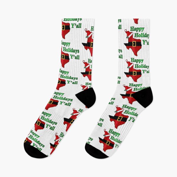 Item preview, Happy Holiday Greetings from Texas Y'all - Christmas Santa designed and sold by originalsusie.