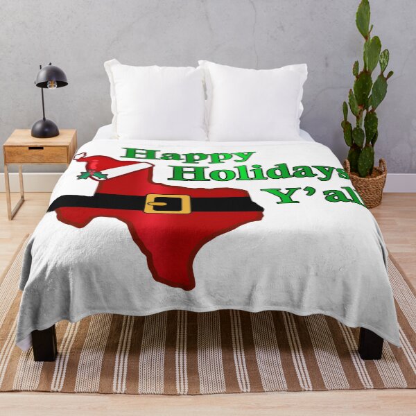 Item preview, Happy Holiday Greetings from Texas Y'all - Christmas Santa designed and sold by originalsusie.