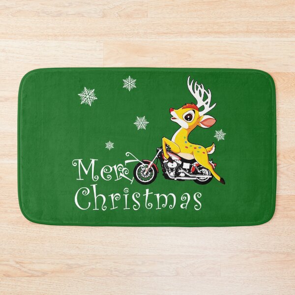 Item preview, Merry Christmas Motorbiker designed and sold by Polokat.