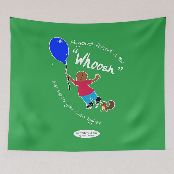 Item preview, Adventures of Neo - A Good Friend is the Whoosh!! (on green) designed and sold by AdventuresOfNeo.