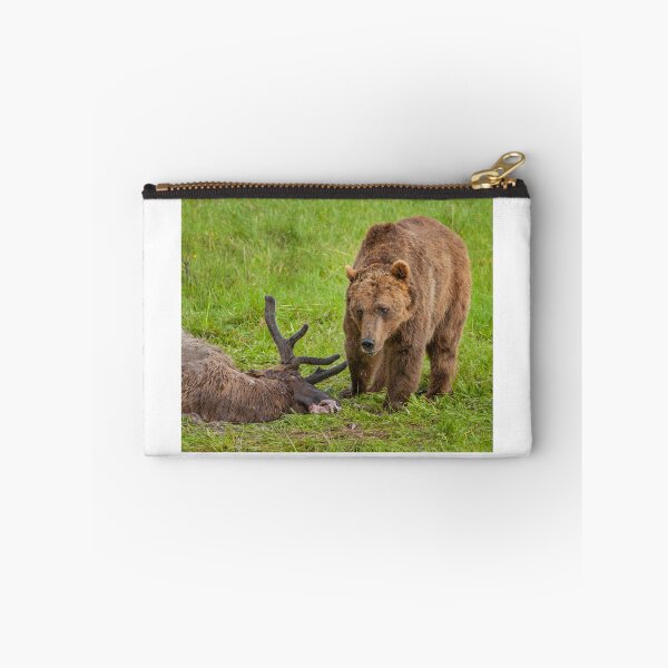 Item preview, Grizzly Inspecting Elk designed and sold by Gerard Fornarotto.