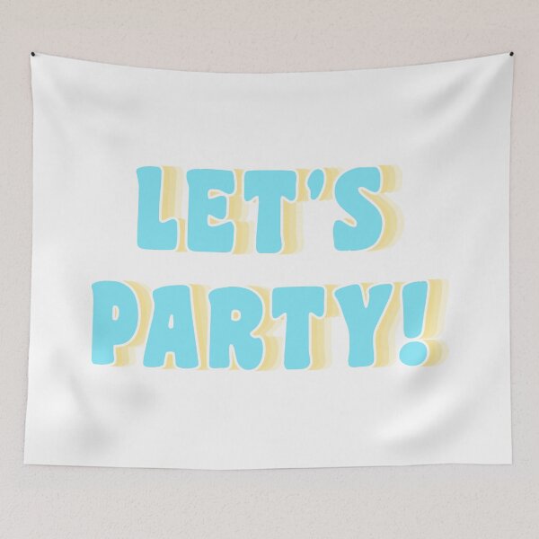Item preview, Let's Party! Blue and Yellow designed and sold by synthesizer.