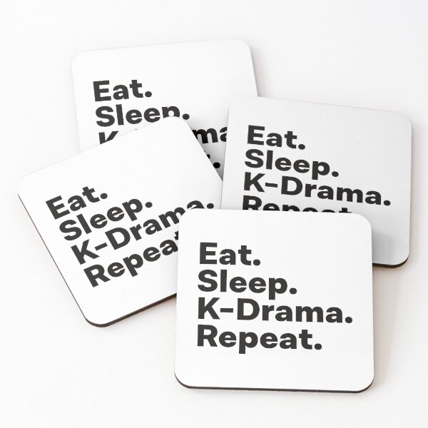Item preview, Eat Sleep K-Drama Repeat designed and sold by teesaurus.