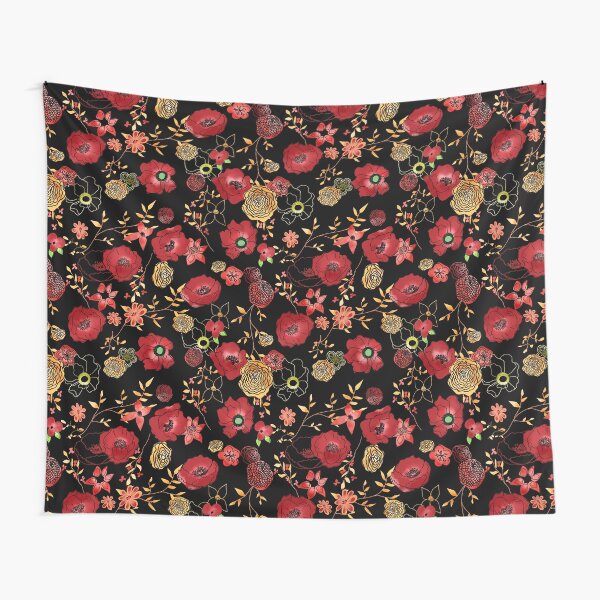Sally's Flowers Tapestry