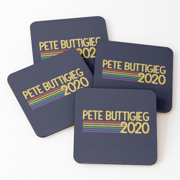 Item preview, Buttigieg 2020 retro rainbow  designed and sold by FrictionMaxxing.