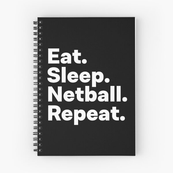 Item preview, Eat Sleep Netball Repeat designed and sold by teesaurus.