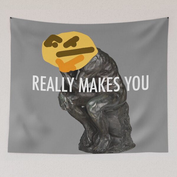 Item preview, The Thinker Meme designed and sold by sammybueks.