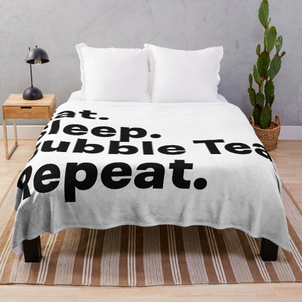 Item preview, Eat Sleep Bubble Tea Repeat designed and sold by teesaurus.