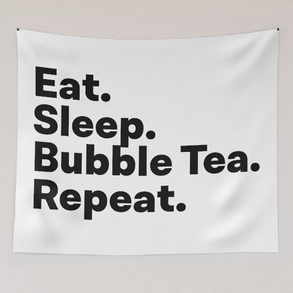 Artikelvorschau, Eat Sleep Bubble Tea Wiederholen entworfen und verkauft von teesaurus.