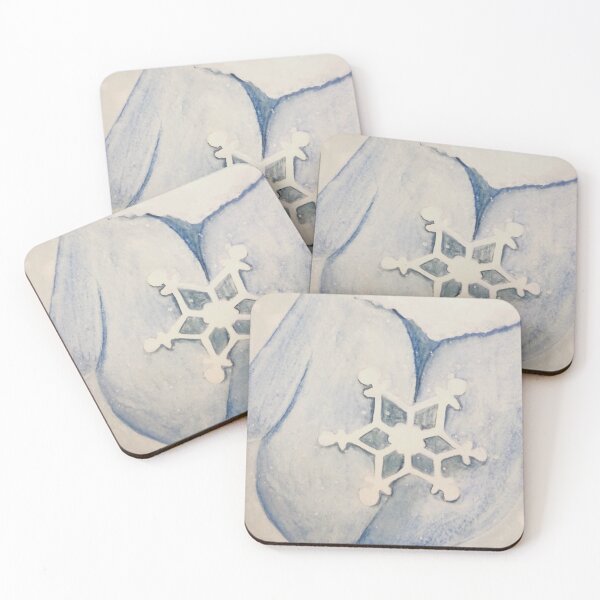 Item preview, MIttens Holding Paper Snowflake Christmas Card designed and sold by nicolesunart.